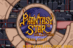 Phantasy Star Collection title screen for GameBoy Advance